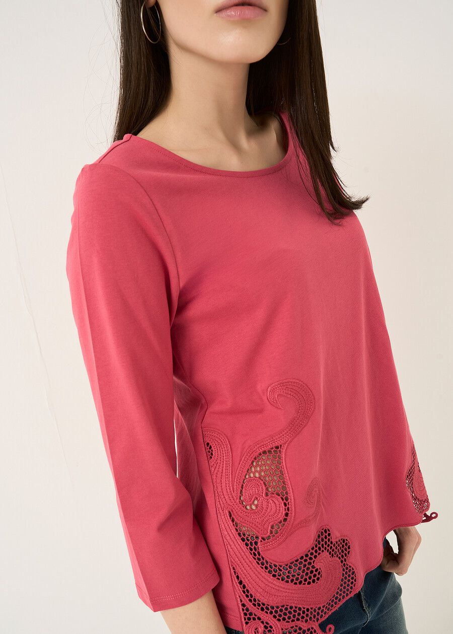 T-shirt Samanta ricami Madonna ROSSO Donna , immagine n. 2