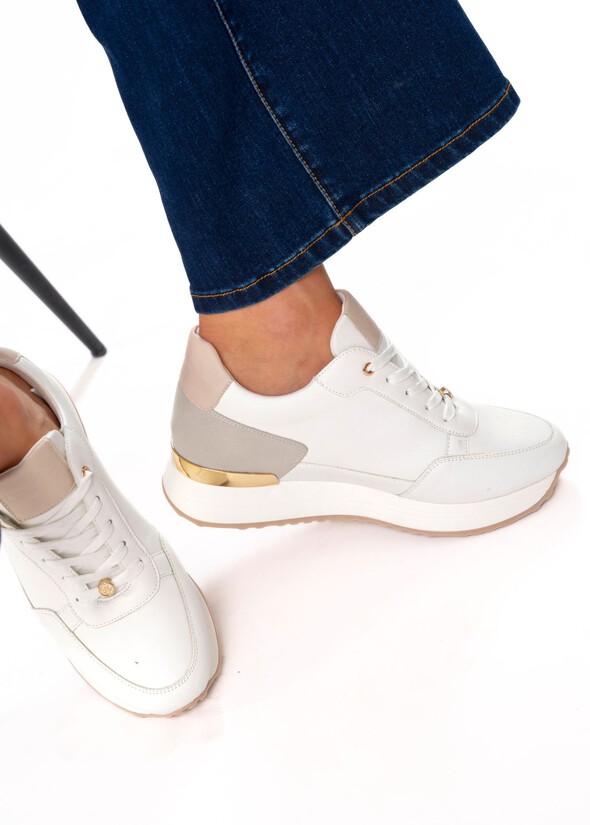 Sherly eco-leather gym shoes BIANCO WHITE Woman null