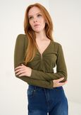 T-shirt Sabryn scollo a V VERDEVIOLA Donna immagine n. 1