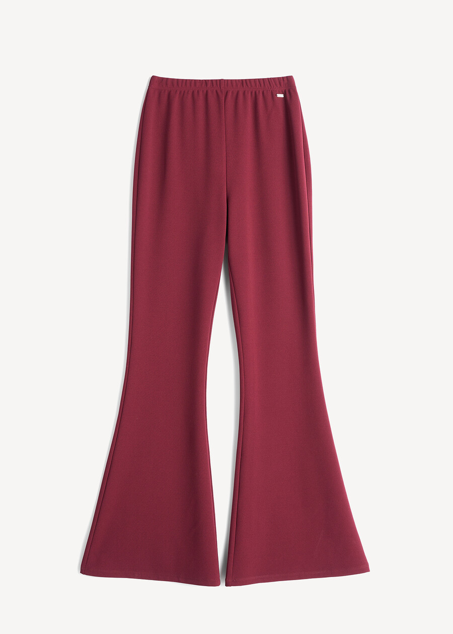 Victoria flared trousers ROSSO BORDEAUXVERDE GARDENMARRONENERO Woman , image number 6