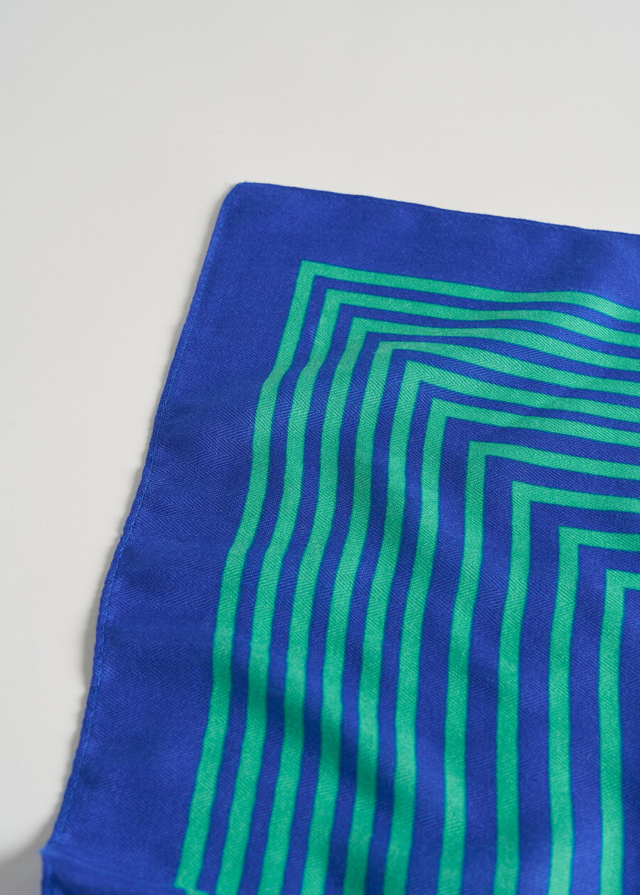 Silla striped pattern foulard BLU Woman , image number 4