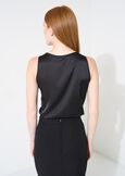 Teresa satin sleeveless top NERO BLACKBIANCO WHITEBLU Woman image number 3