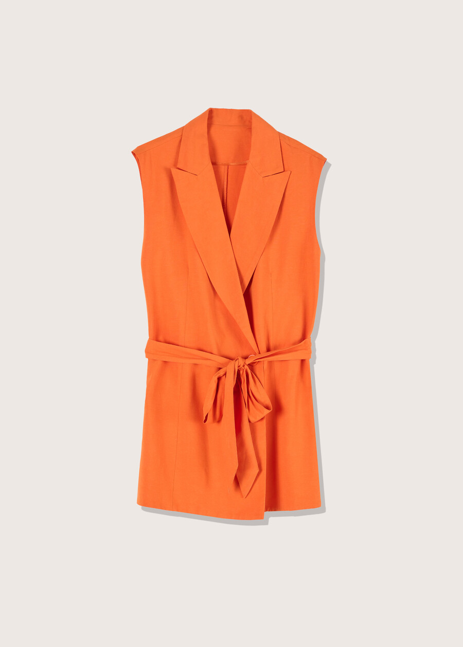 Gilet Giglio con fusciacca ARANCIO SUNRISE Donna , immagine n. 6