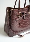 Brest croc-effect shopper bag MARRONENERO Woman image number 4