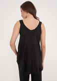 Top Tais Con Ricamo NERO BLACK Donna immagine n. 3