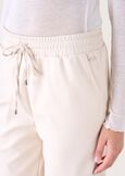 Pantalone Panama in ecopelle BEIGE GESSO Donna immagine n. 3