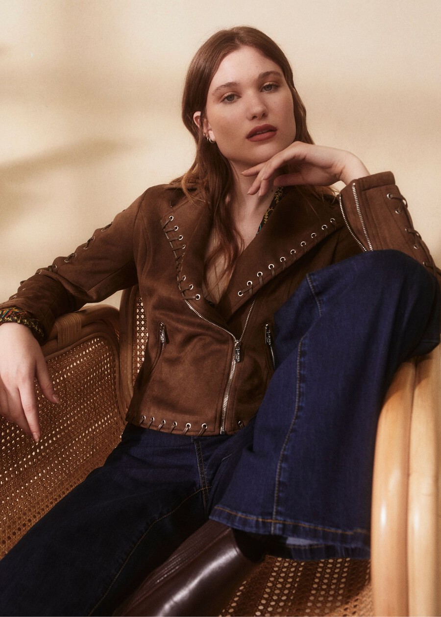 Gianni giubbino in ecopelle MARRONE Donna , immagine n. 1