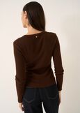 Maglia Mia 2 in 1 effetto twin-set MARRONE Donna immagine n. 3