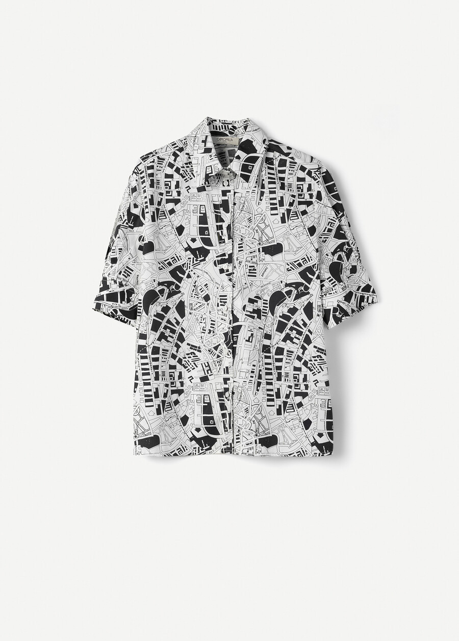 Camicia Celly 100% cotone BIANCO WHITE Donna , immagine n. 3