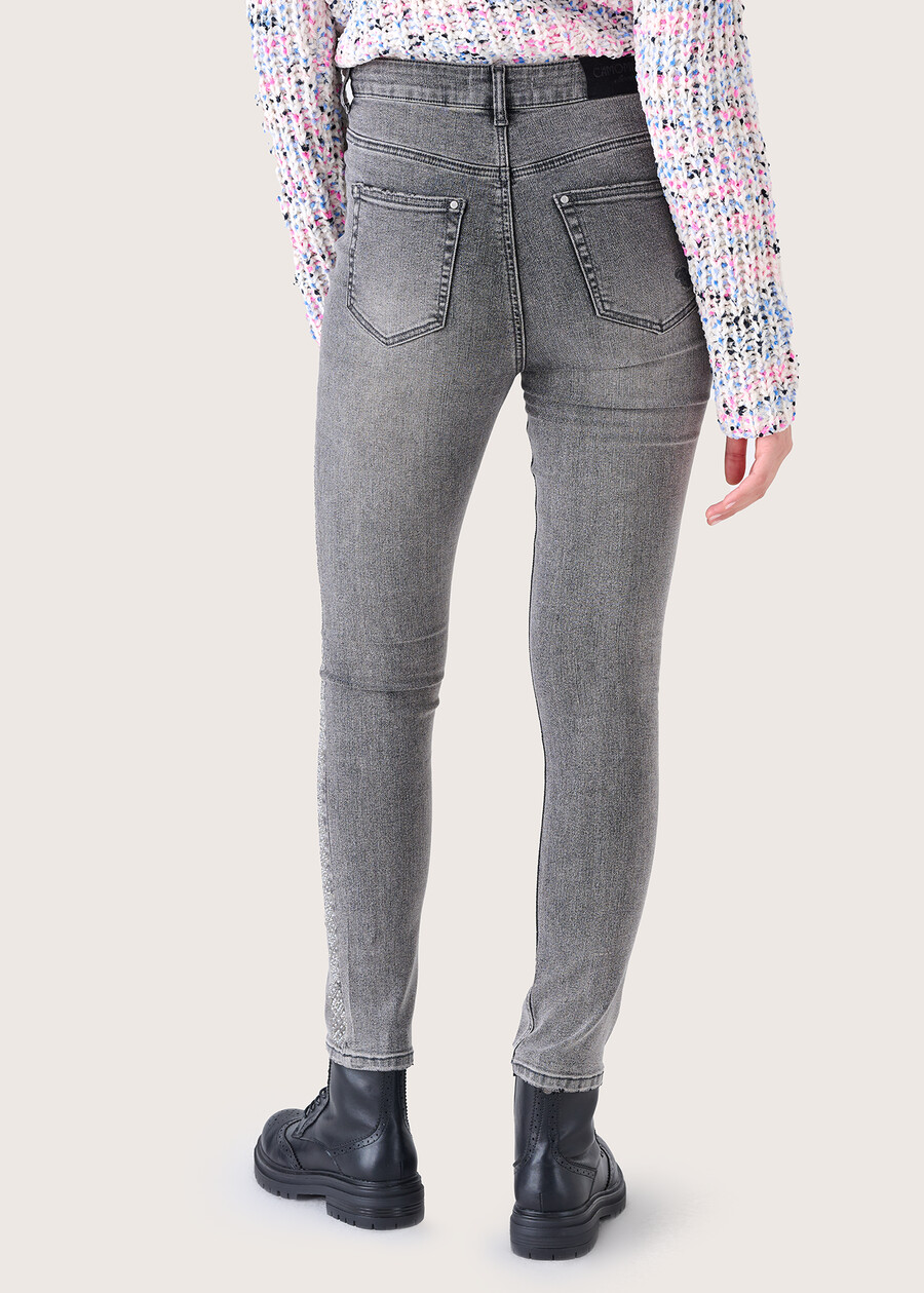 Pantalone Daniel in denim di cotone GREY DENIM Donna , immagine n. 4