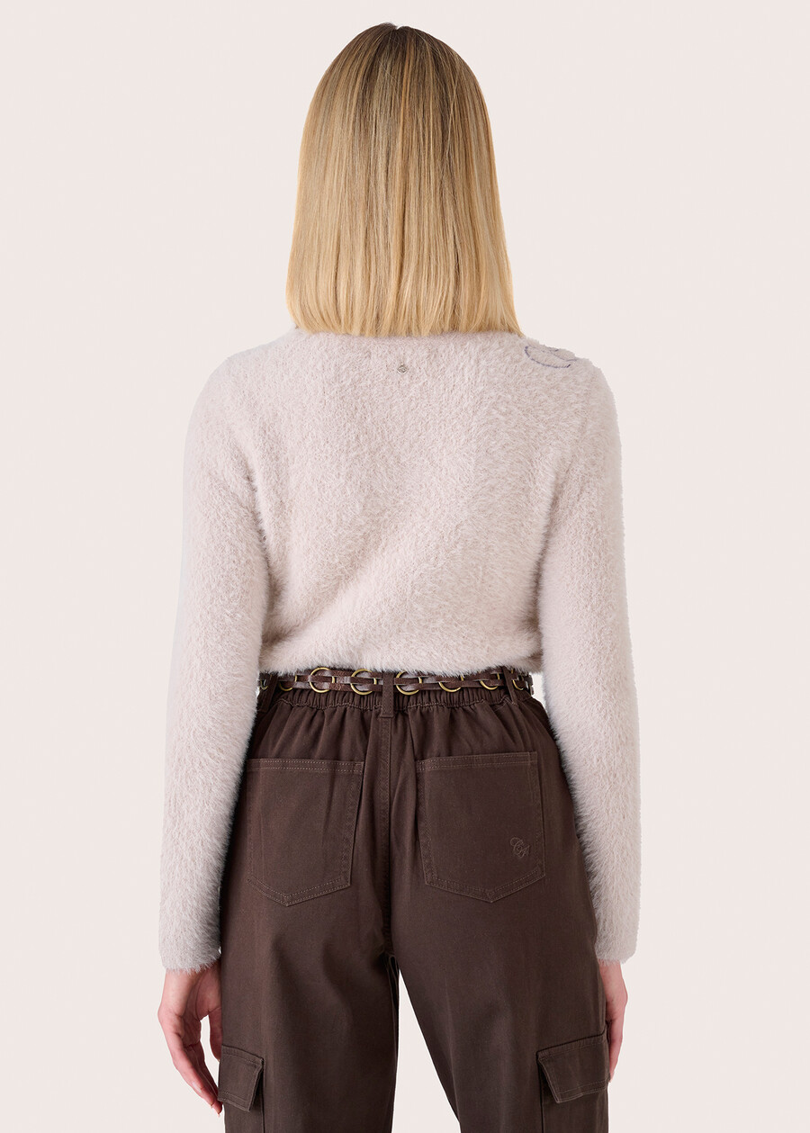 Maglia Macra girocollo BEIGE CREAM Donna , immagine n. 4