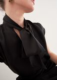 Blusa Cablo In Satin GRIGIO TORTORANERO BLACK Donna immagine n. 2