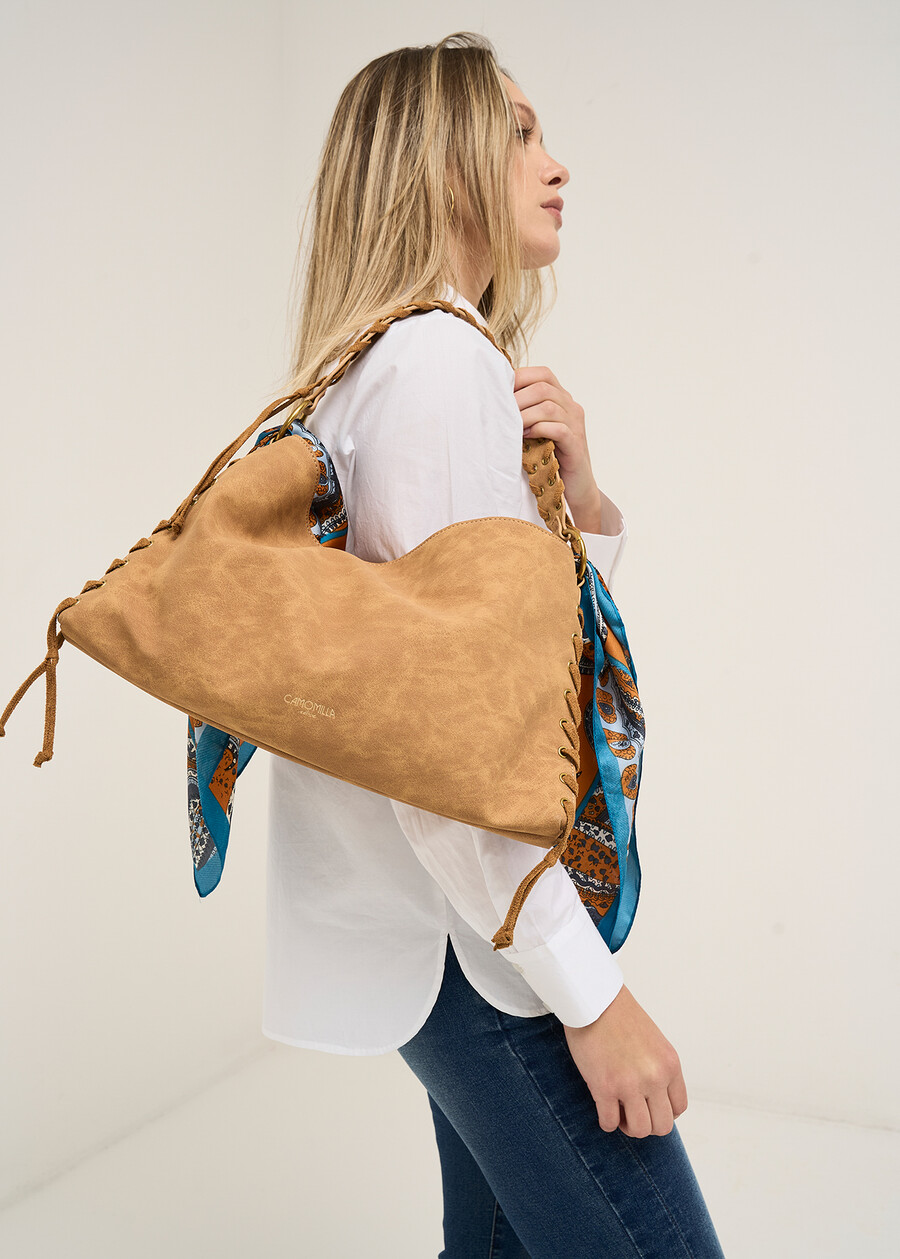 Baxter nubuck effect pochette ARANCIONE Woman , image number 1