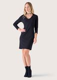Abito Amir in tessuto screp NERO BLACK Donna immagine n. 1