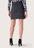 Glenna skirt in herringbone fabric BLU GRAFITE Woman image number 4