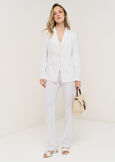 Giorgia-O linen blend trousers ROSABIANCO WHITE Woman image number 1