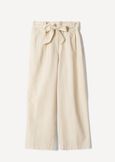 Penty linen-blend trousers
 VIOLA MELANZANABIANCO BURRO Woman image number 6