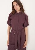 Camicia Catty in viscosa e lino
 VIOLA MELANZANABIANCO BURRO Donna immagine n. 1