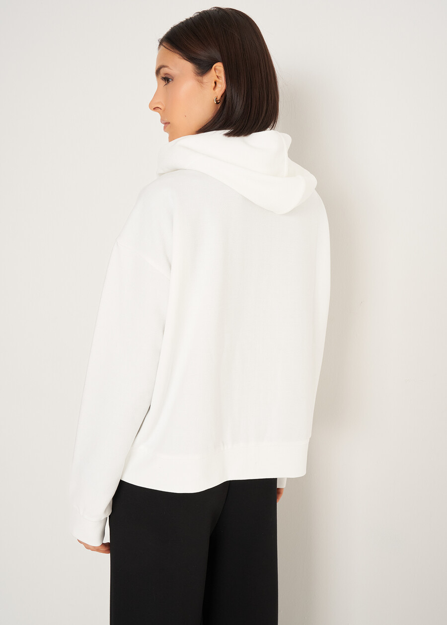 Florinne sweatshirt with jeweled details BIANCO WHITE Woman , image number 4