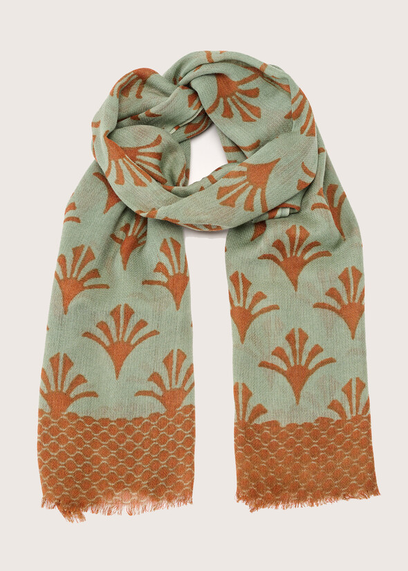 Sallo 100% woolen scarf VERDE Woman null