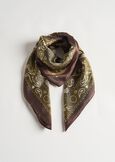 Sibilla cashmere print foulard VERDE Woman image number 1