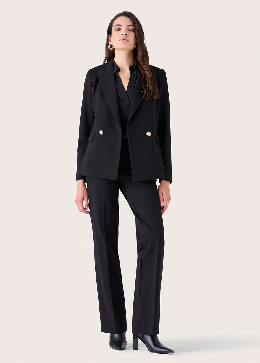 Pantalone Giorgia in punto Milano BIANCO WHITENERO BLACK Donna , immagine n. 2