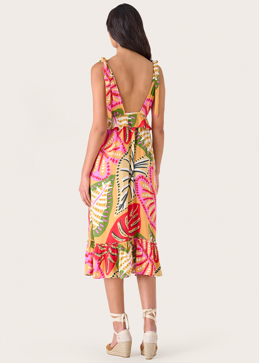 Ankur 100% viscose dress ARANCIO SUNRISE Woman , image number 3
