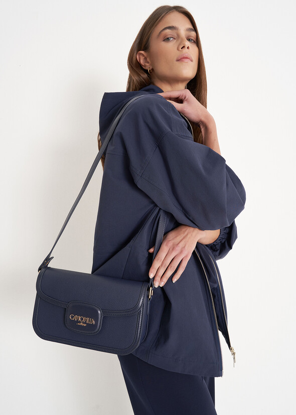 Breona Big eco-leather crossbody bag BLUE OLTREMARE  Woman null