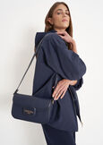 Breona Big eco-leather crossbody bag BIANCO WHITEBLUE OLTREMARE  Woman image number 1