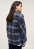 Cappotto corto Carl in boucl&eacute; a quadri BLU BLUE Donna immagine n. 4