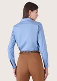 Camicia Carlett in cotone BIANCO WHITEBLU CELESTE Donna immagine n. 3