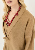 Claris kimono cover-up BEIGE Woman image number 2