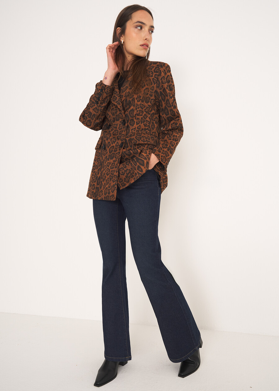 Germana double-breasted jacket MARRONE CARAMELLO Woman , image number 4