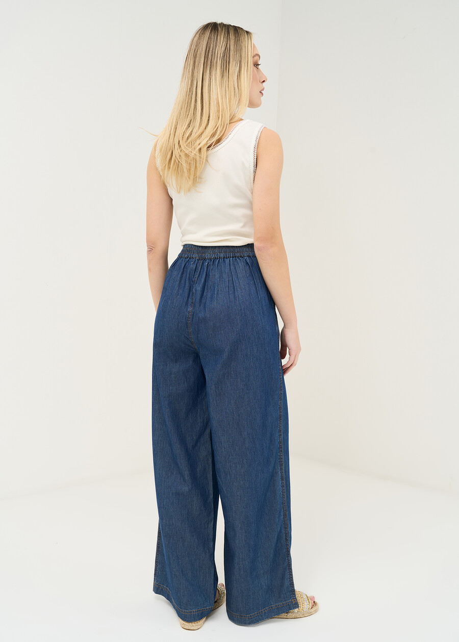 Pantaloni Pagor gamba larga DENIM Donna , immagine n. 5