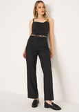 Philip double-waist trousers NERO BLACK Woman image number 2