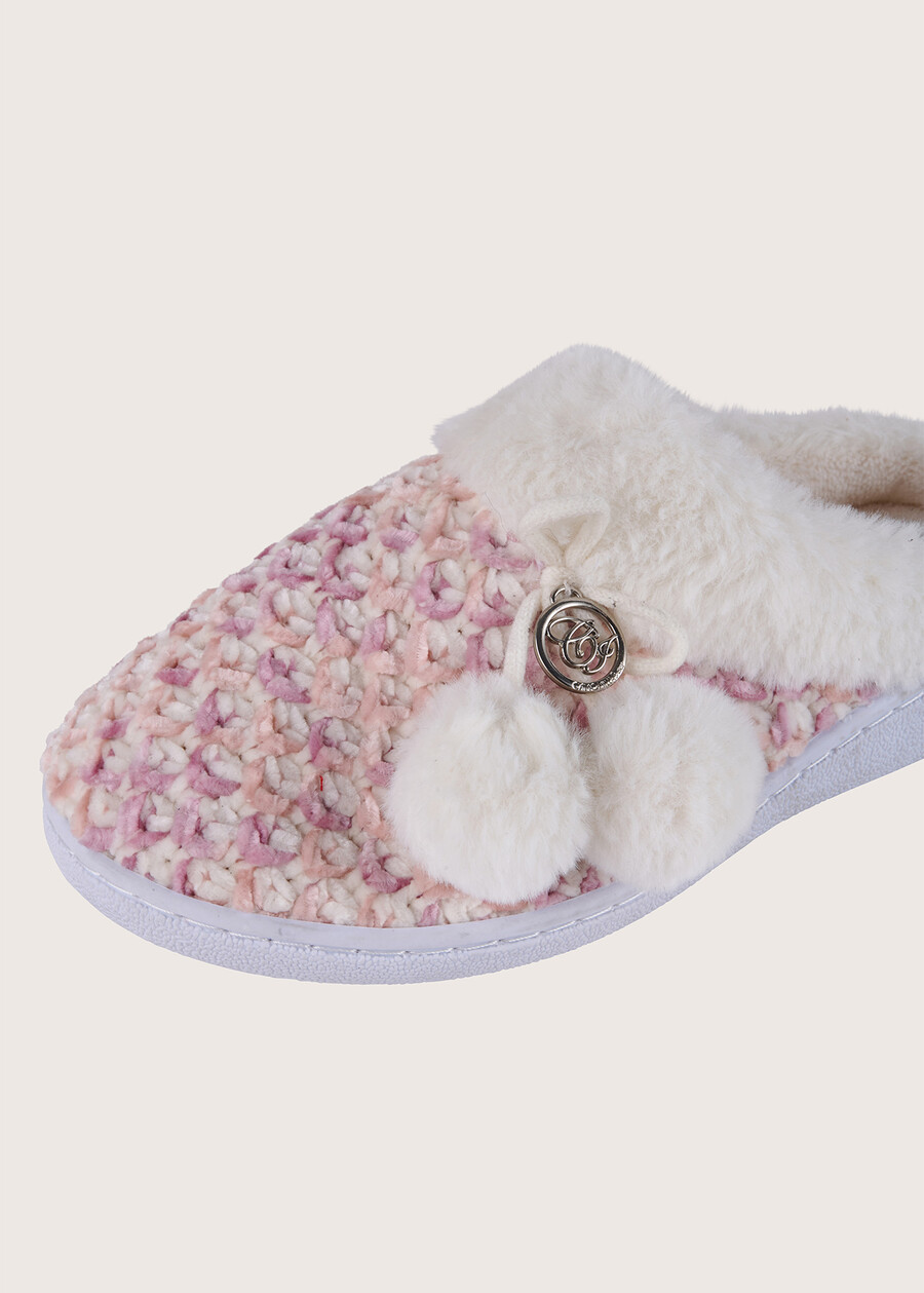Pantofole Pris in maglia BIANCO WHITE Donna , immagine n. 2