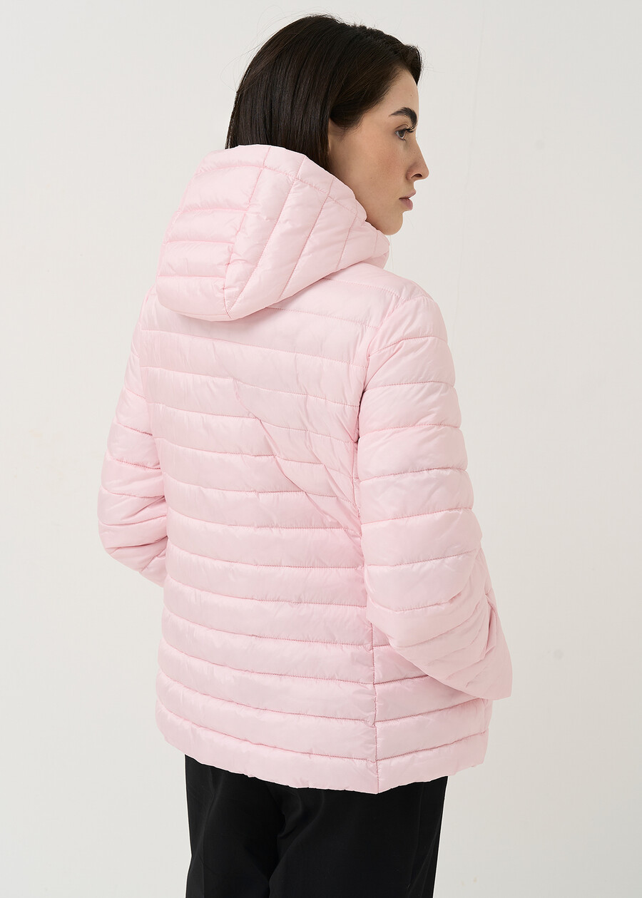 Piumino leggero 100g Patrik con cappuccio rimovibi BIANCO WHITEROSABLU Donna , immagine n. 4