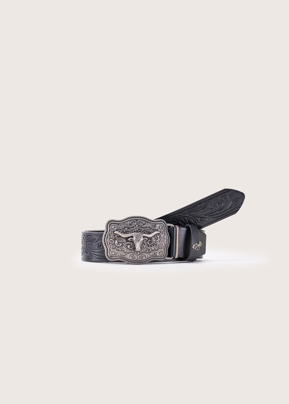 Cambias 100% genuine leather belt NERO BLACK Woman null