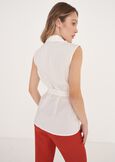 Titty Cotton Blend Top BIANCO WHITE Woman image number 3