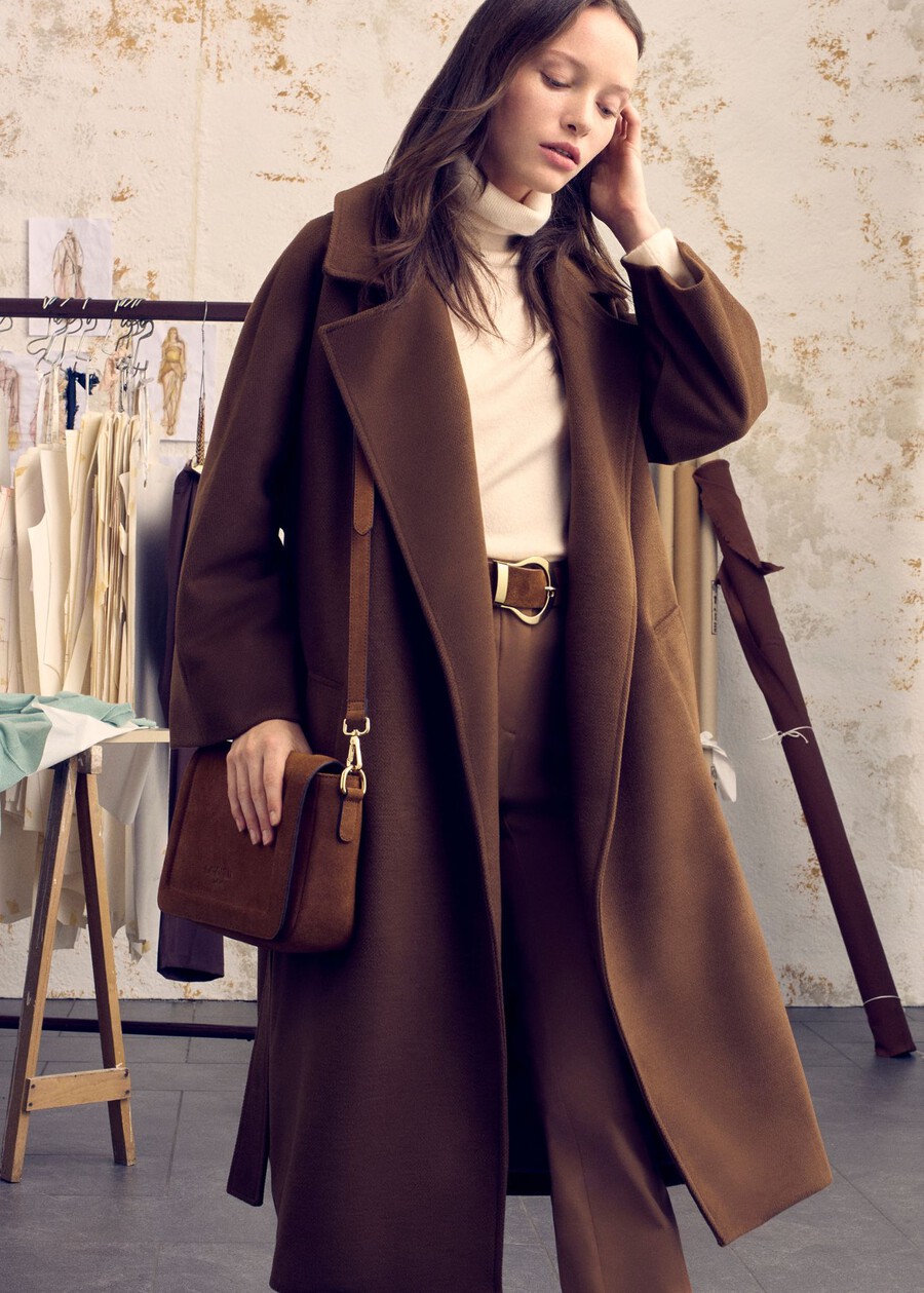 Cleope brown woolen coat MARRONE JAVA Woman , image number 1