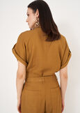 Clelia Linen And Viscose Shirt VERDE OLIO Woman image number 2