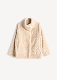 Glory faux fur jacket BEIGE LATTE Woman image number 6