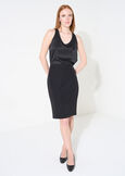 Gladys bi-stretch pencil skirt NERO BLACKBEIGE GESSOBLU Woman image number 2
