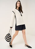 Marcella knit with tassels BEIGE LATTE Woman image number 5