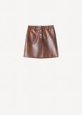 Minigonna Gea in ecopelle MARRONE CARAMELLO Donna immagine n. 6