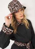 Cris reversible leopard bucket hat NERO BLACK Woman image number 1