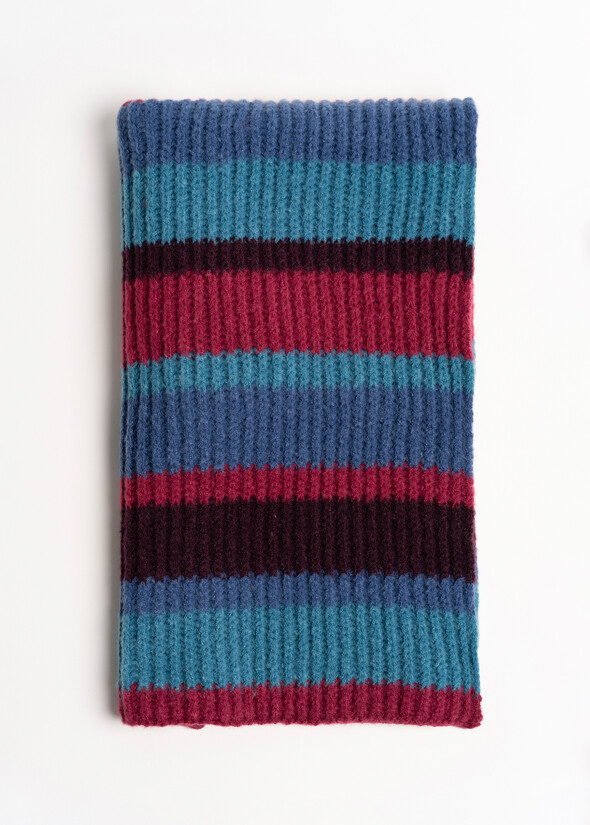 Sciarpa Saskia a righe colorate BLU AVION Donna null