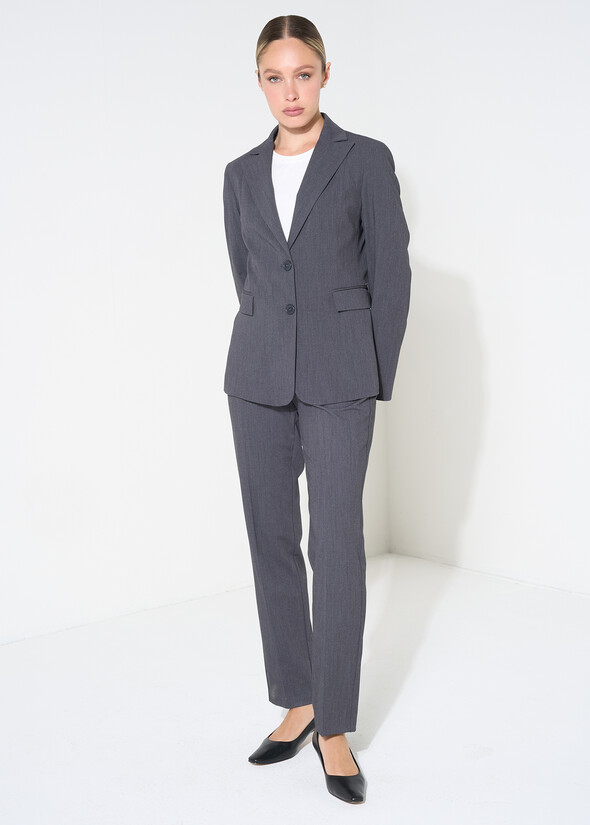 Pantaloni Alice slim in misto lana GRIGIO GREY Donna null