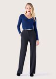 Pantalone Ashley in cady NERO BLACK Donna immagine n. 1