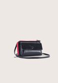 Piping wallet with shoulder strap NERO BLACK Woman image number 1